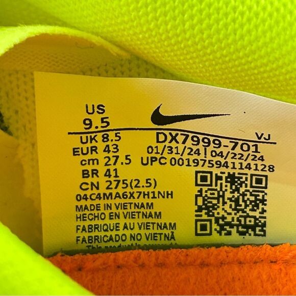 NEW Nike Rival XC 6 Cross Country Track Spikes Running Shoe Mens Size 9.5 - Picture 10 of 11